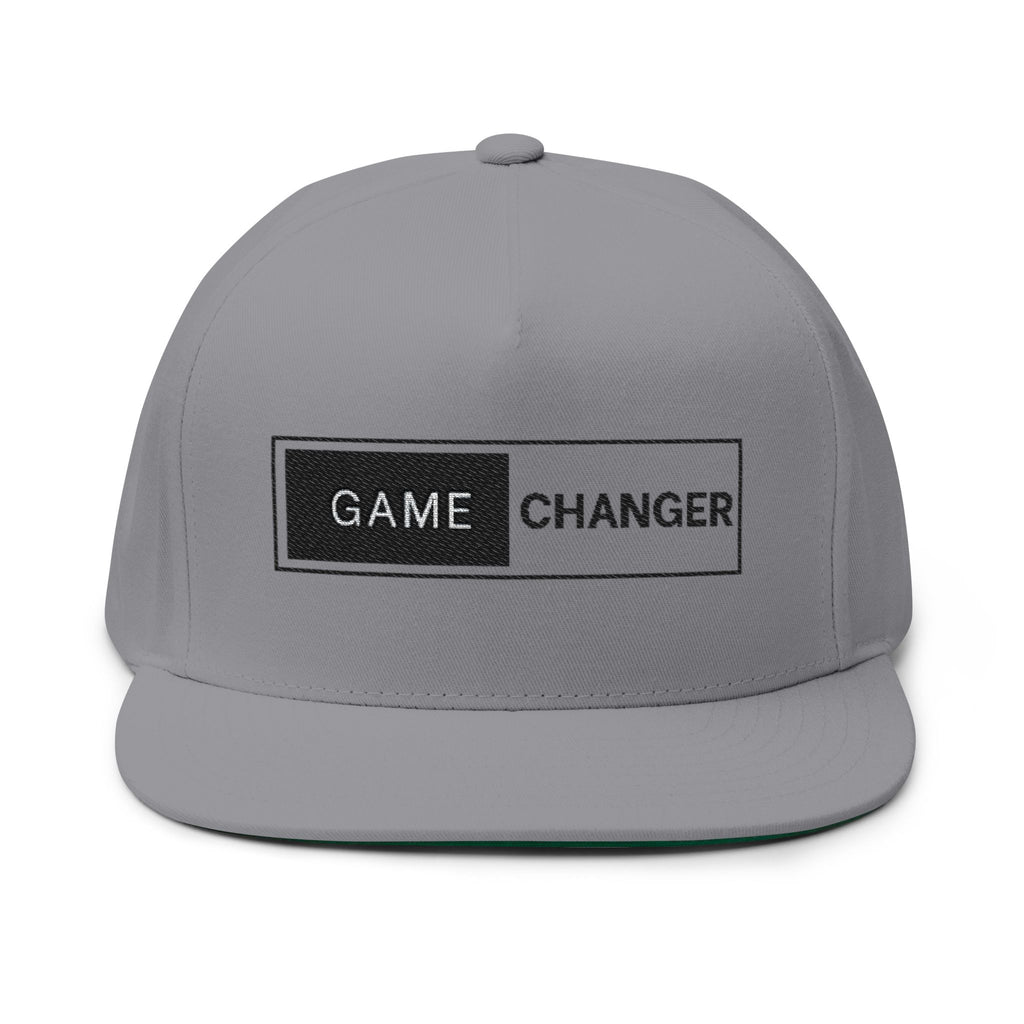 Game Changer Flat Bill Cap - Stylish Embroidered Baseball Hat