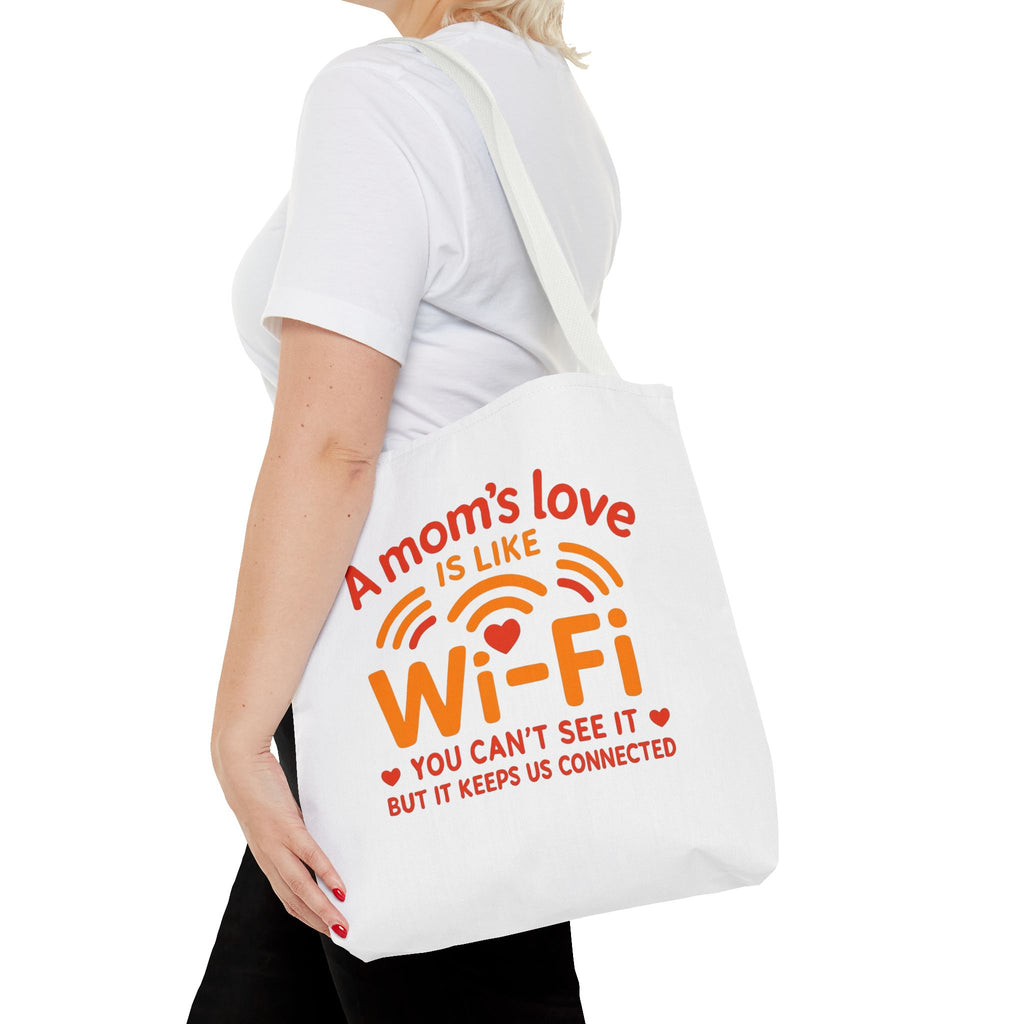 Tote Bag - "A Mom's Love Is Like Wi-Fi" Funny Mother's Day Gift Tote