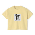 "Behind Every Great Story is Great Video" Women’s Boxy Tee  & 'Original Art' Colorful Back