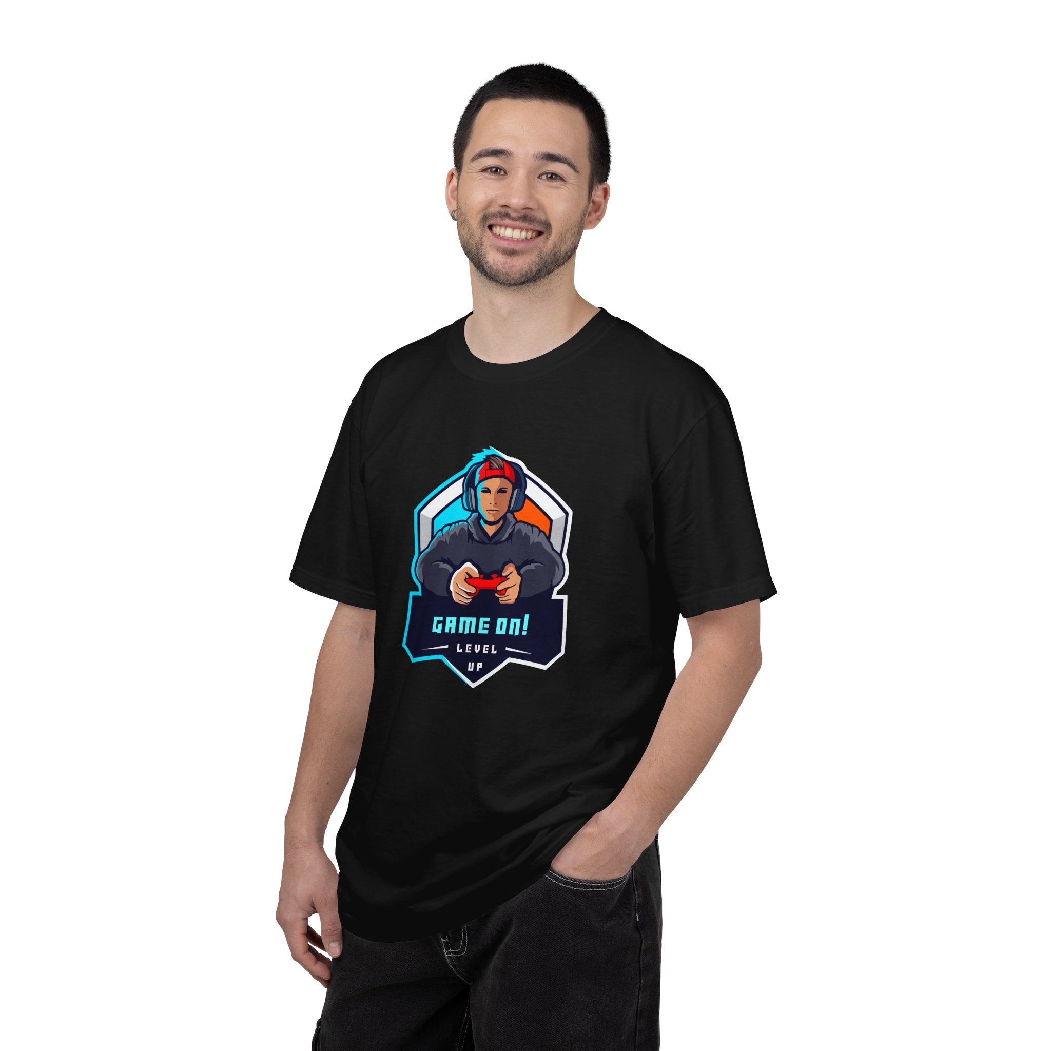 "Game On! Level Up" Graphic Tee Shirt
