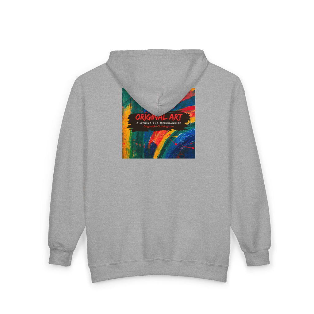 "confidence is the best accessory": Full-Zip Hoodie with Script Pocket Quote