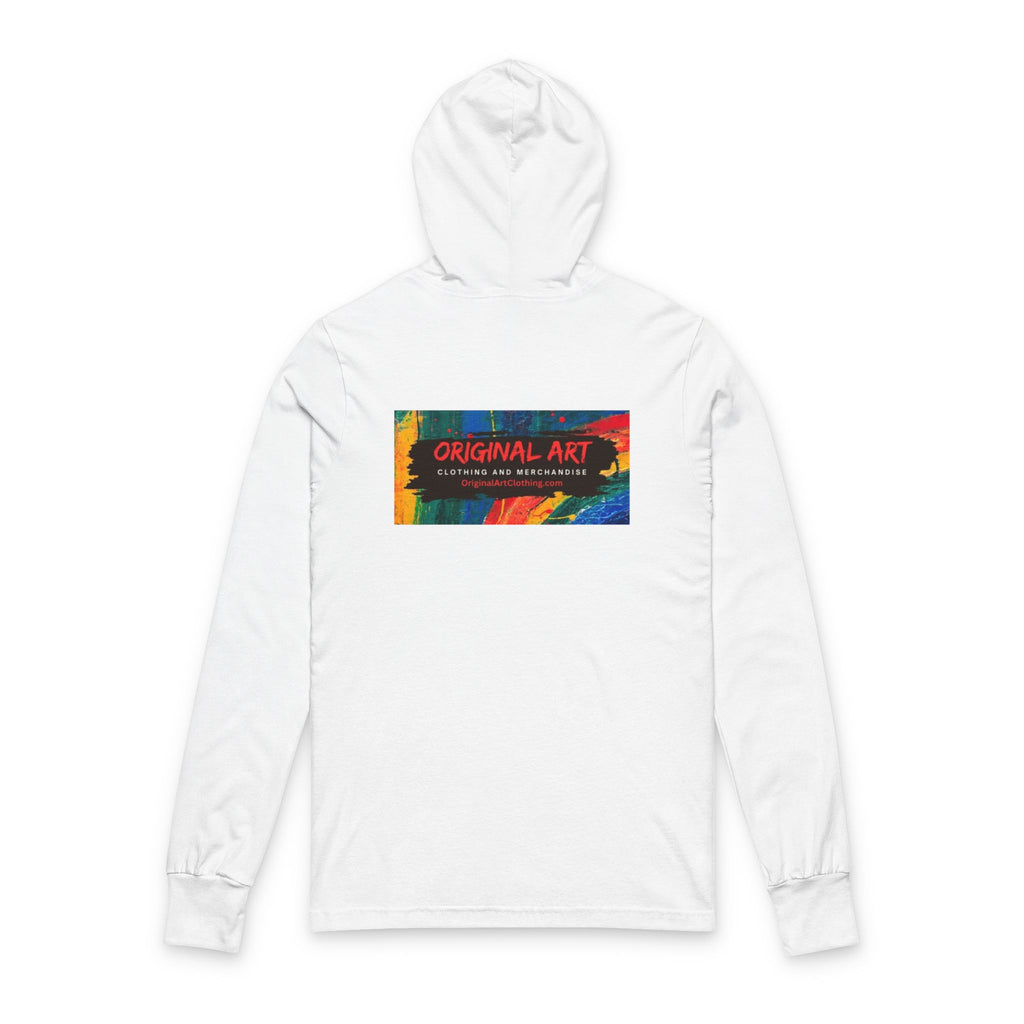 Long Sleeve Hooded Tee — Prism Wave Graphic