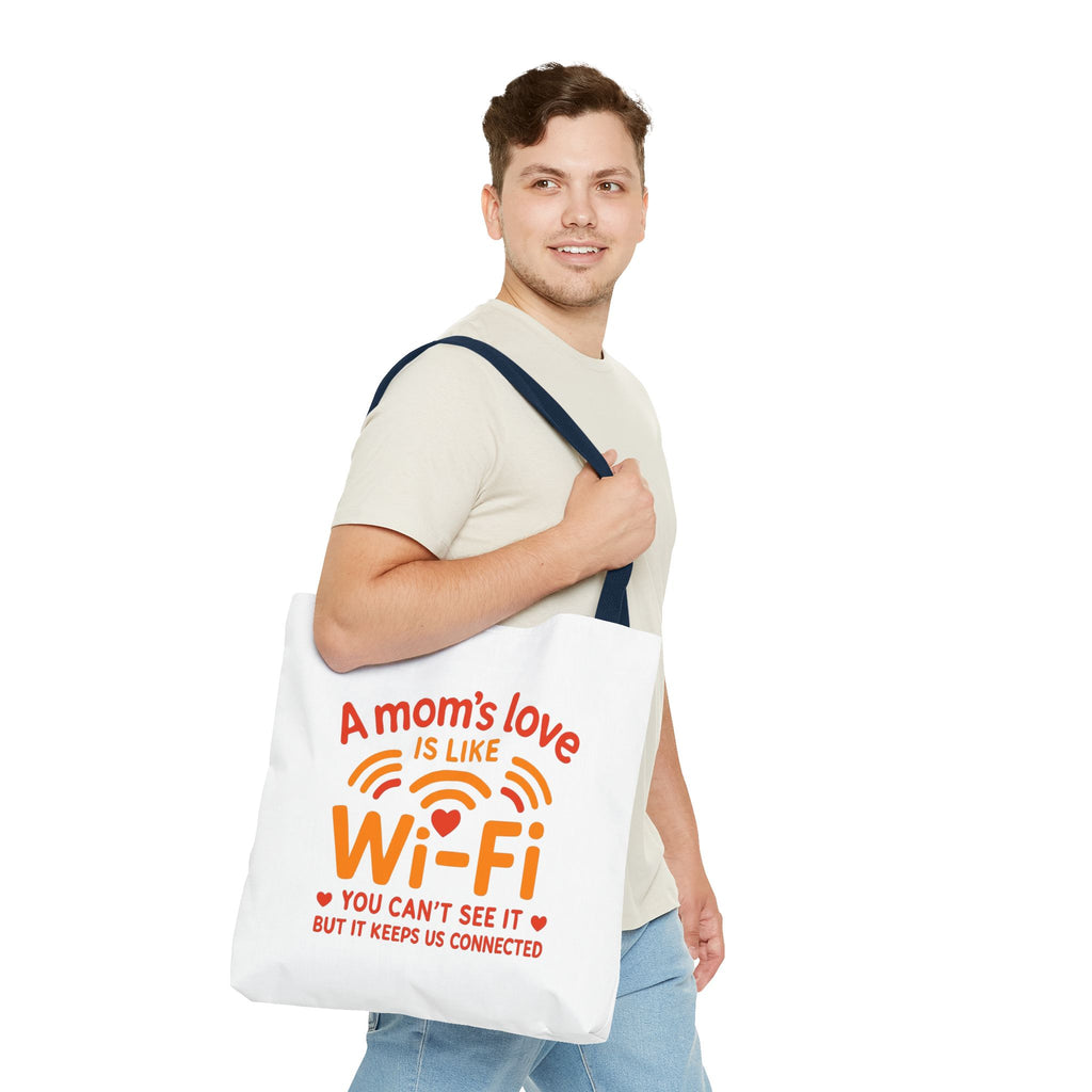 Tote Bag - "A Mom's Love Is Like Wi-Fi" Funny Mother's Day Gift Tote