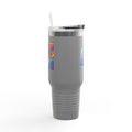40oz Insulated Travel Mug — Gamer "Game On" Graphic, Thermal Tumbler for Gamers & Streamers