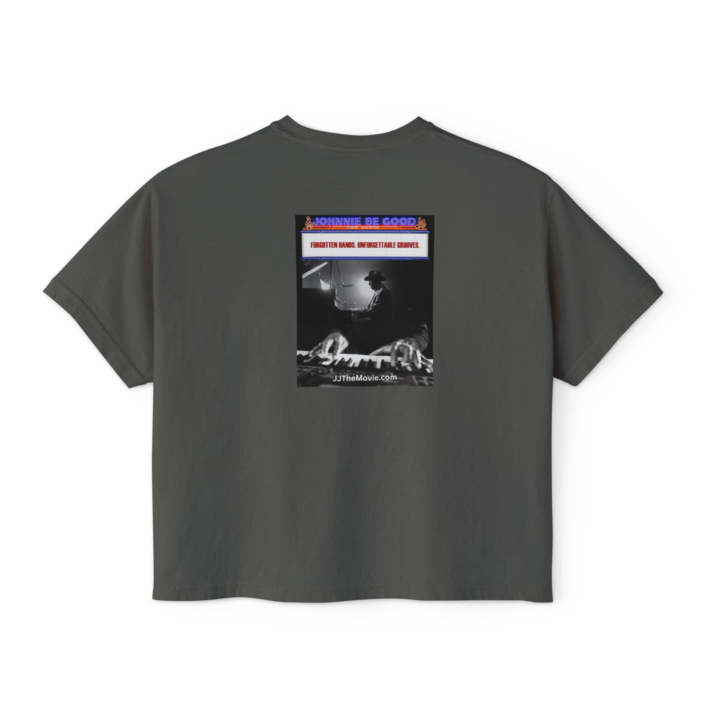 Johnnie Be Good Movie Boxy Tee — 'Johann de Wood' Graphic Tee