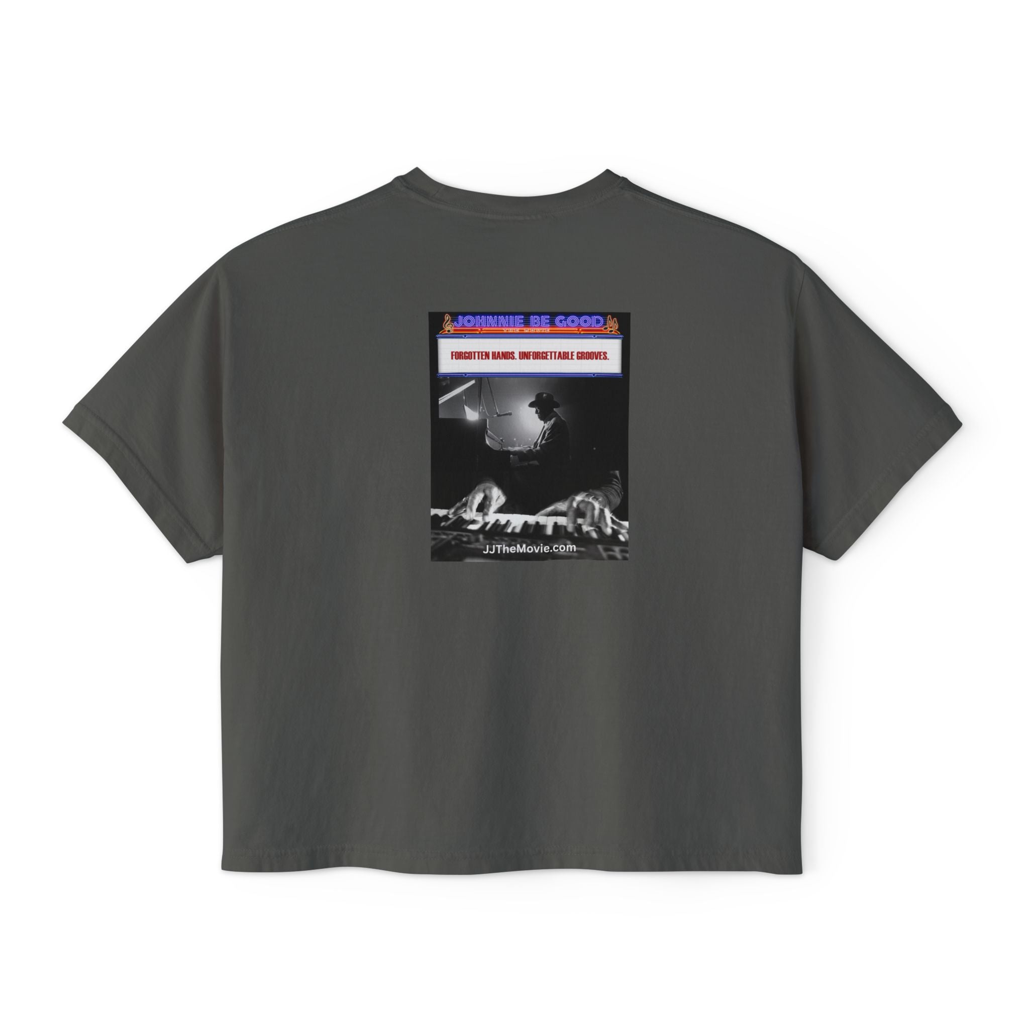 Johnnie Be Good Movie Boxy Tee — 'Johann de Wood' Graphic Tee