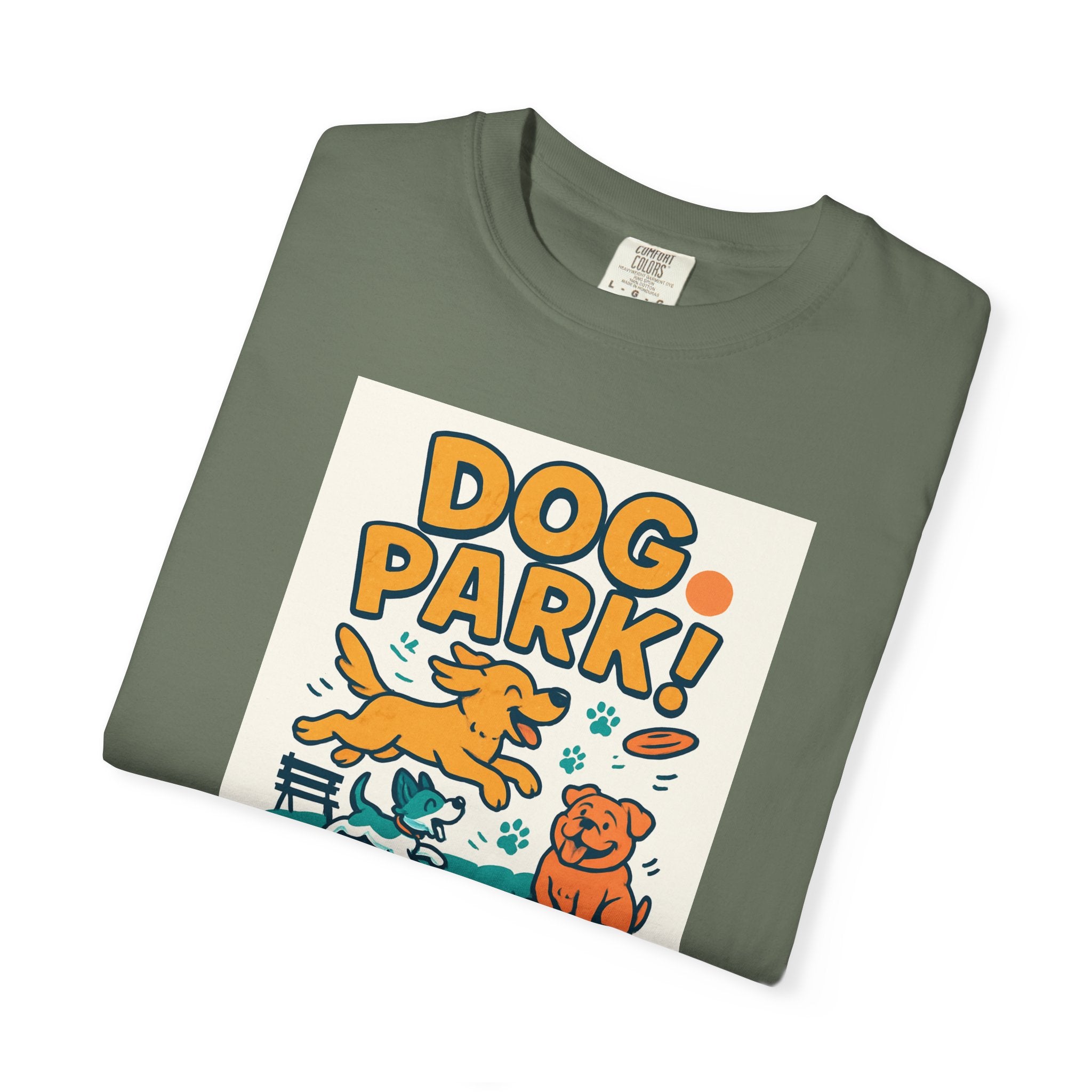 Playful Dog Park Unisex T-shirt, Dog Lover Gift, Pet Themed Apparel, Gift for Dog Owners, Fun Summer Tee