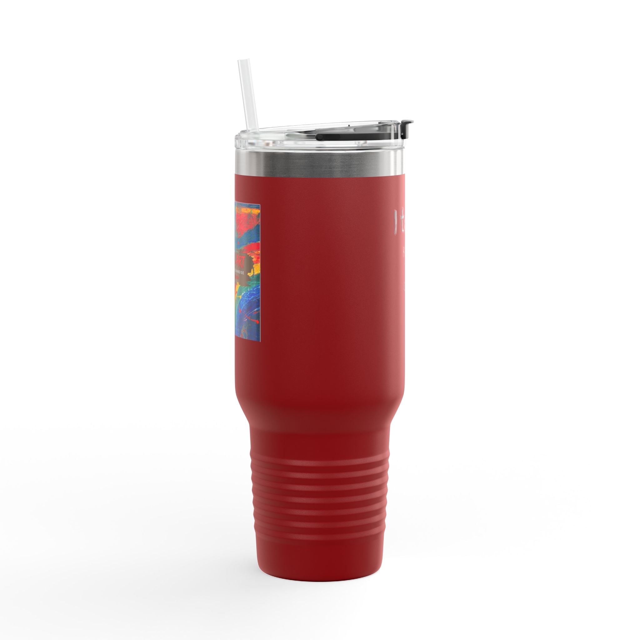 I Teach Travel Mug — 40oz Insulated Teacher Tumbler (“I teach. Kids first. Glitter optional.”)