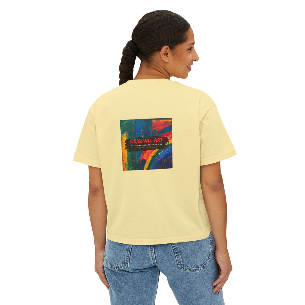Teacher Tee — “I teach. I make a difference. Maybe not today, but eventually.” Boxy Women's T‑Shirt