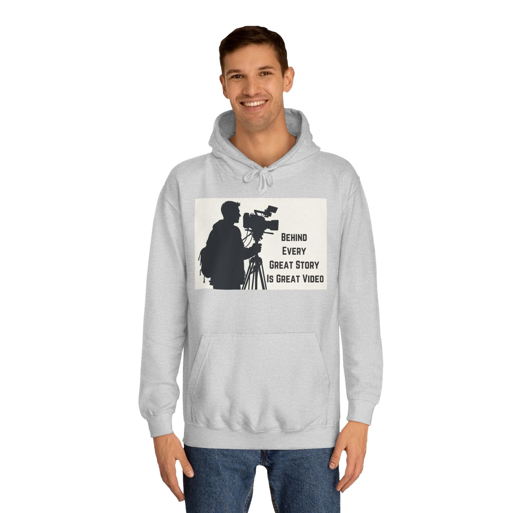 TV News Videographers: Unisex College Hoodie