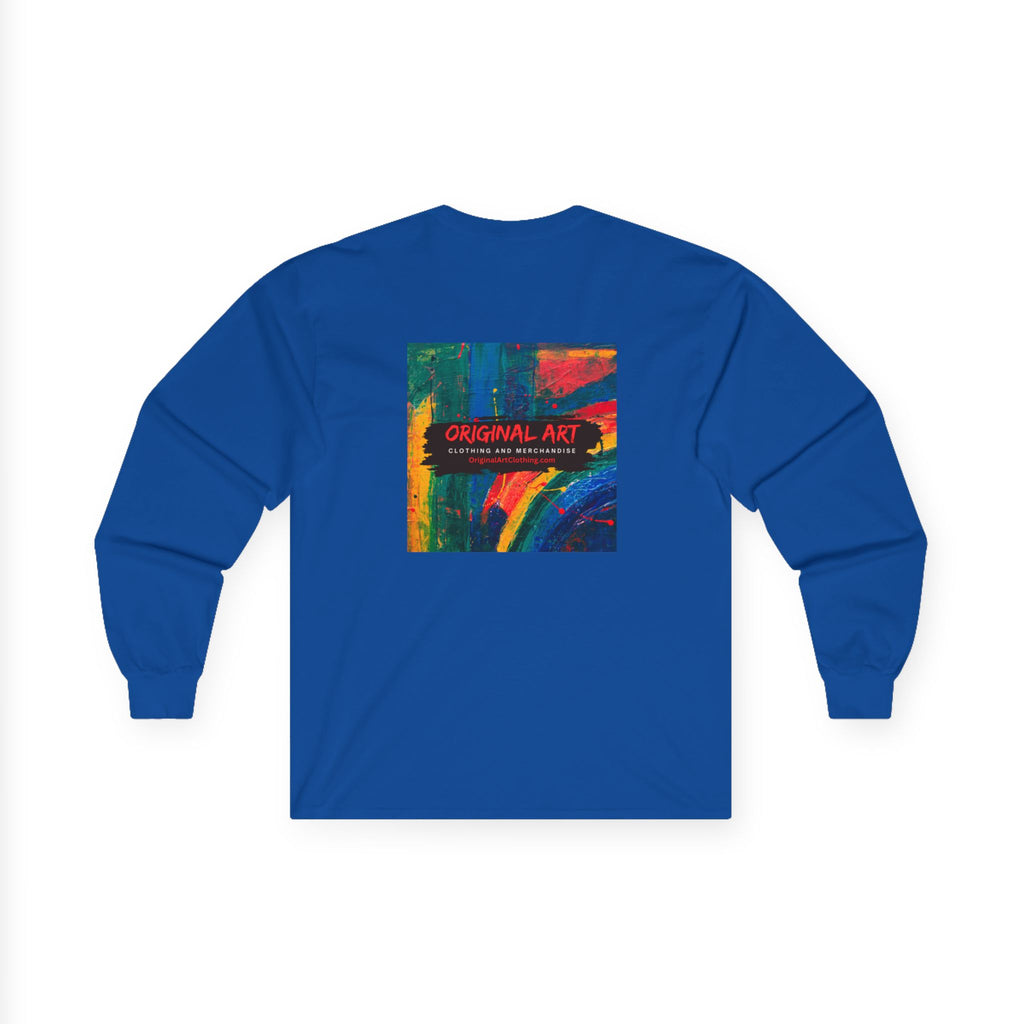 What Up! Long Sleeve Tee — 'Original Art' Graphic Cotton Shirt