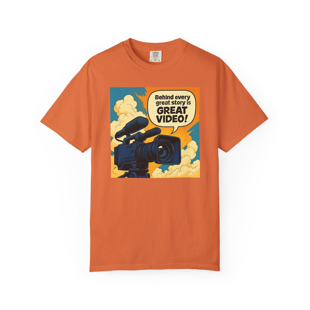 TV News Videographer Unisex Garment-Dyed T-shirt