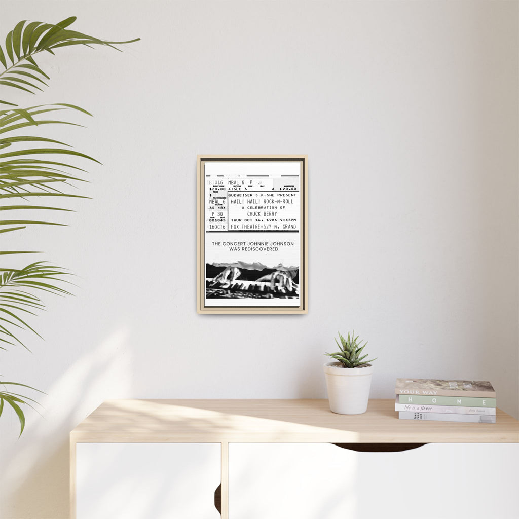 The Concert Johnnie Johnson Was Rediscovered Framed Canvas Print
