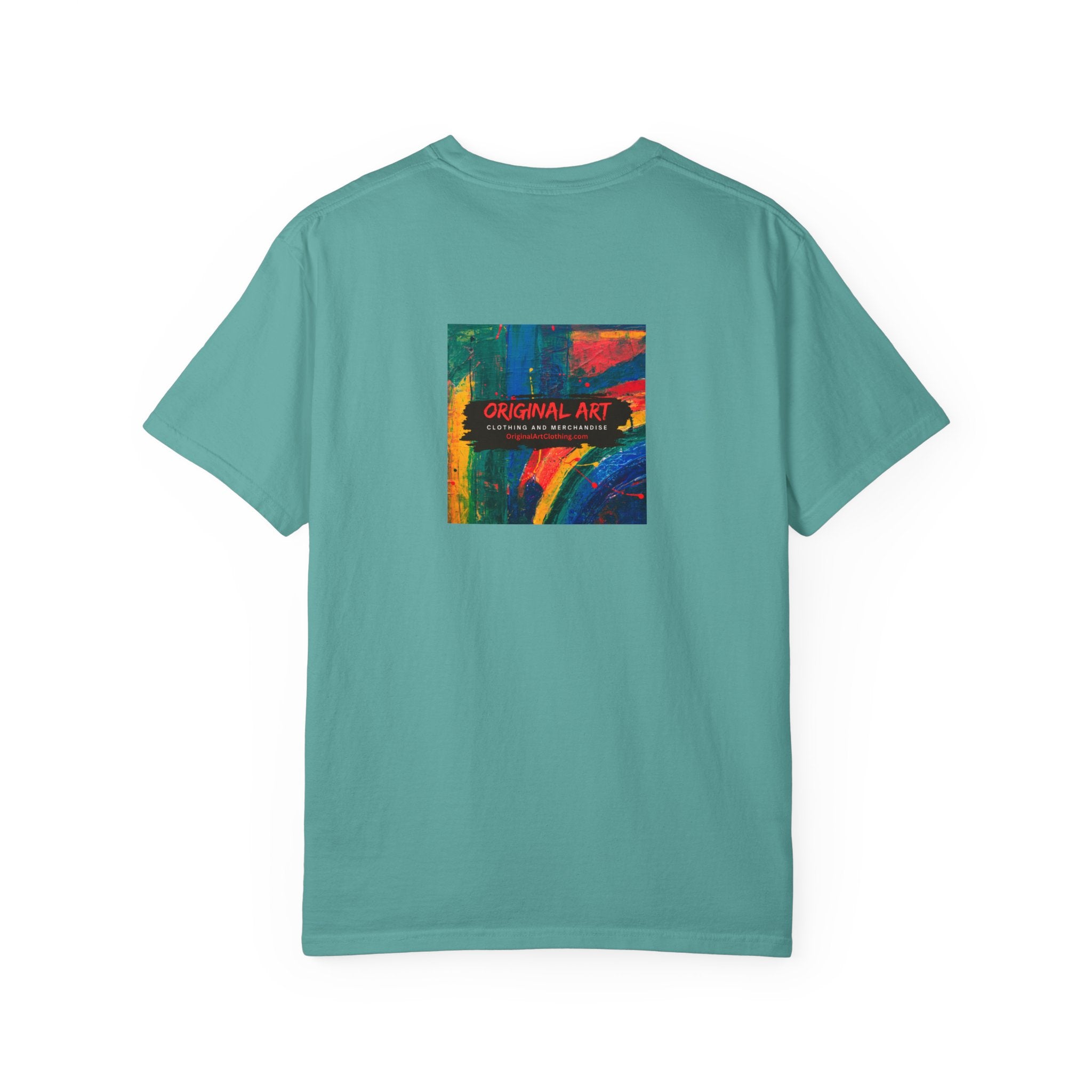 Girl Dad T-Shirt — 'Girl Dad' Heart Front & Colorful 'Original Art' Back Tee