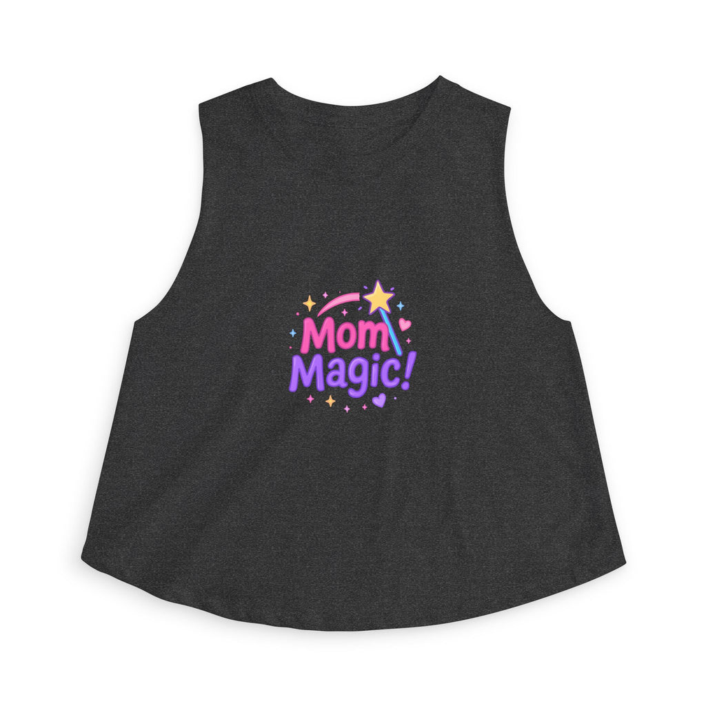 Mom Magic Crop Top — Cute Pastel Mother's Day Tank