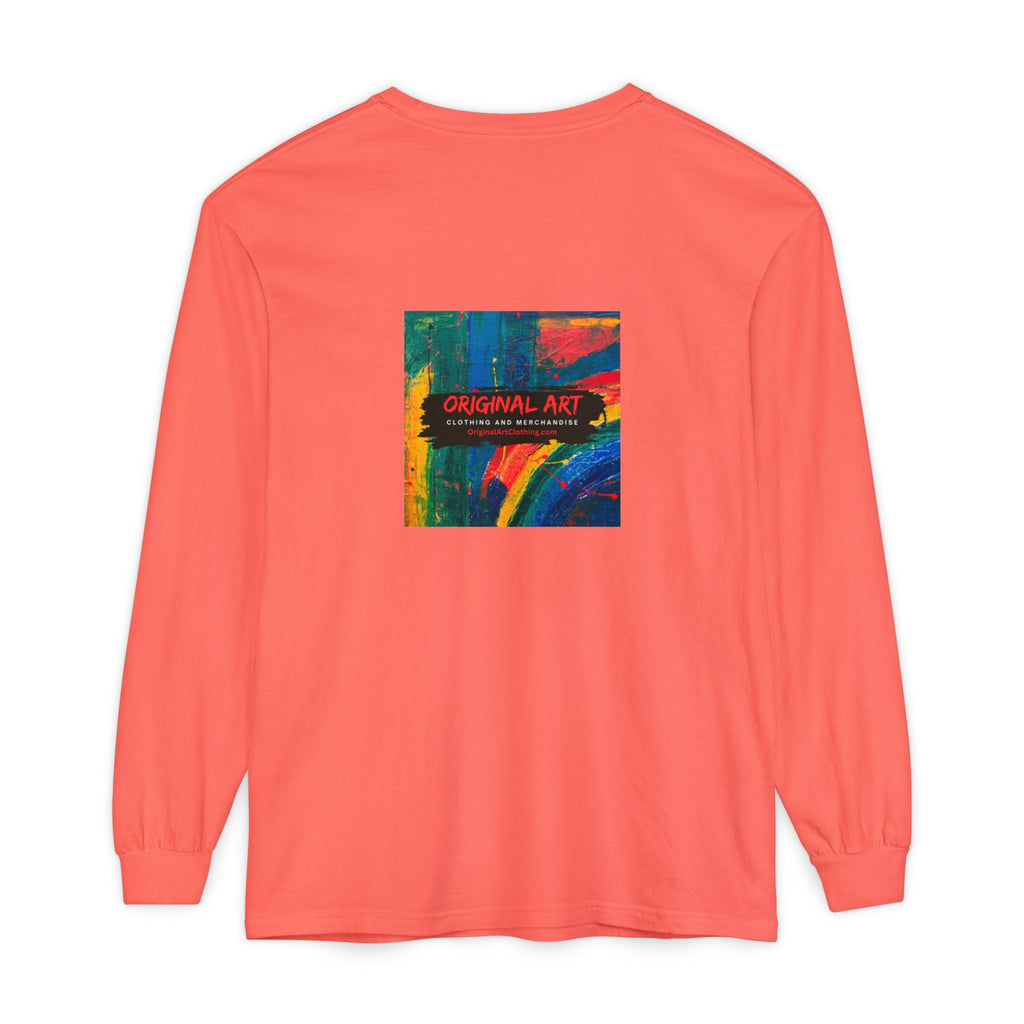Producing is my super power! Long Sleeve T‑Shirt — Retro Comic Book Girl Graphic (Original Art)