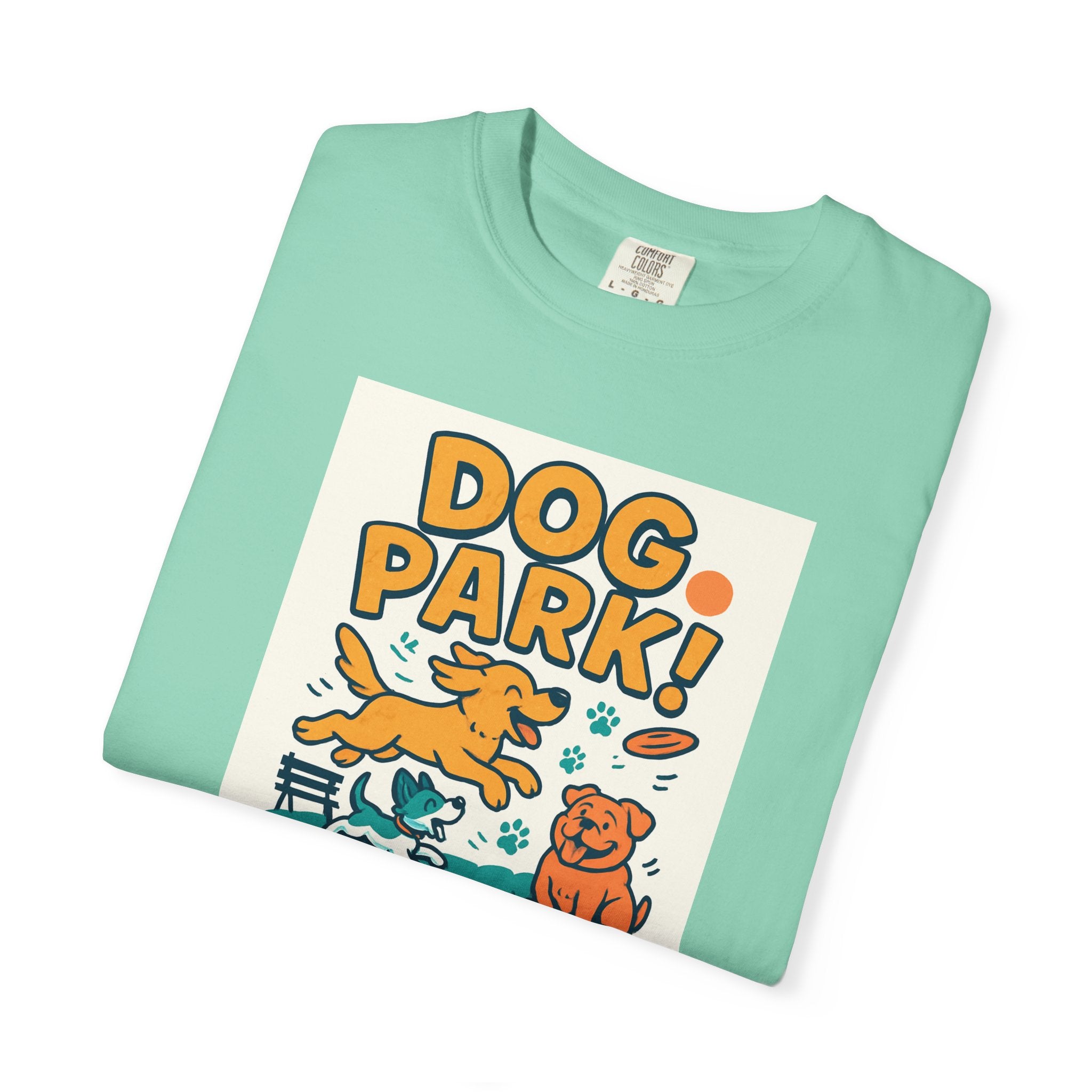 Playful Dog Park Unisex T-shirt, Dog Lover Gift, Pet Themed Apparel, Gift for Dog Owners, Fun Summer Tee