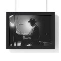 Hall of Fame piano great Johnnie Johnson — Black & White Vintage Music Wall Art