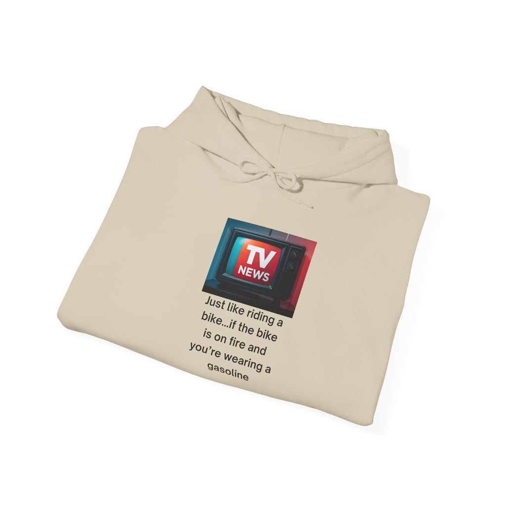 TV News Humor: Unisex Heavy Blend Hoodie