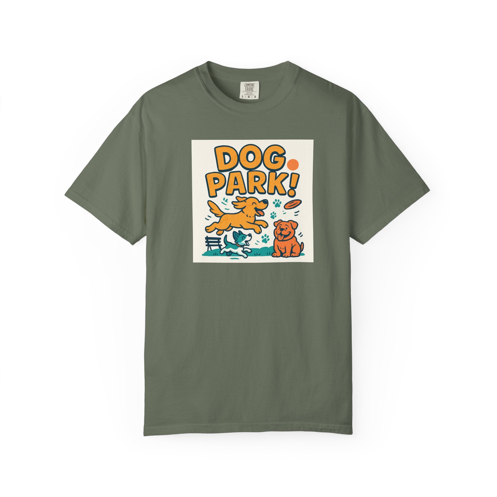 Playful Dog Park Unisex T-shirt, Dog Lover Gift, Pet Themed Apparel, Gift for Dog Owners, Fun Summer Tee