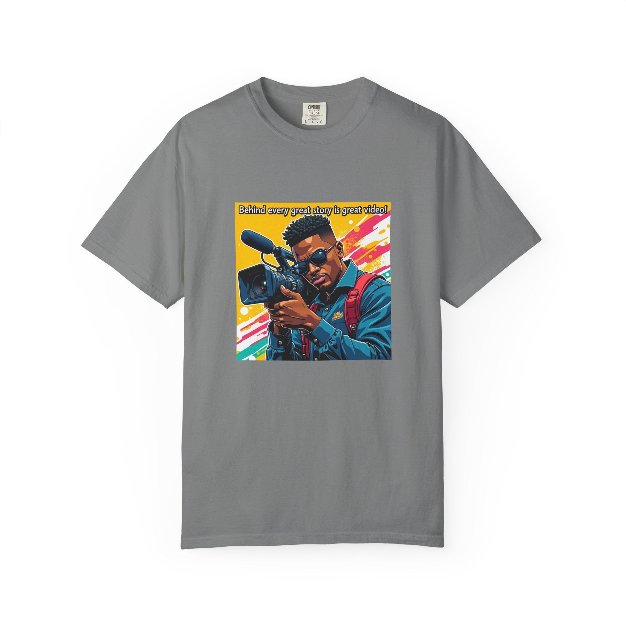 "Behind Every Great Story is Great Video" Graphic T-Shirt