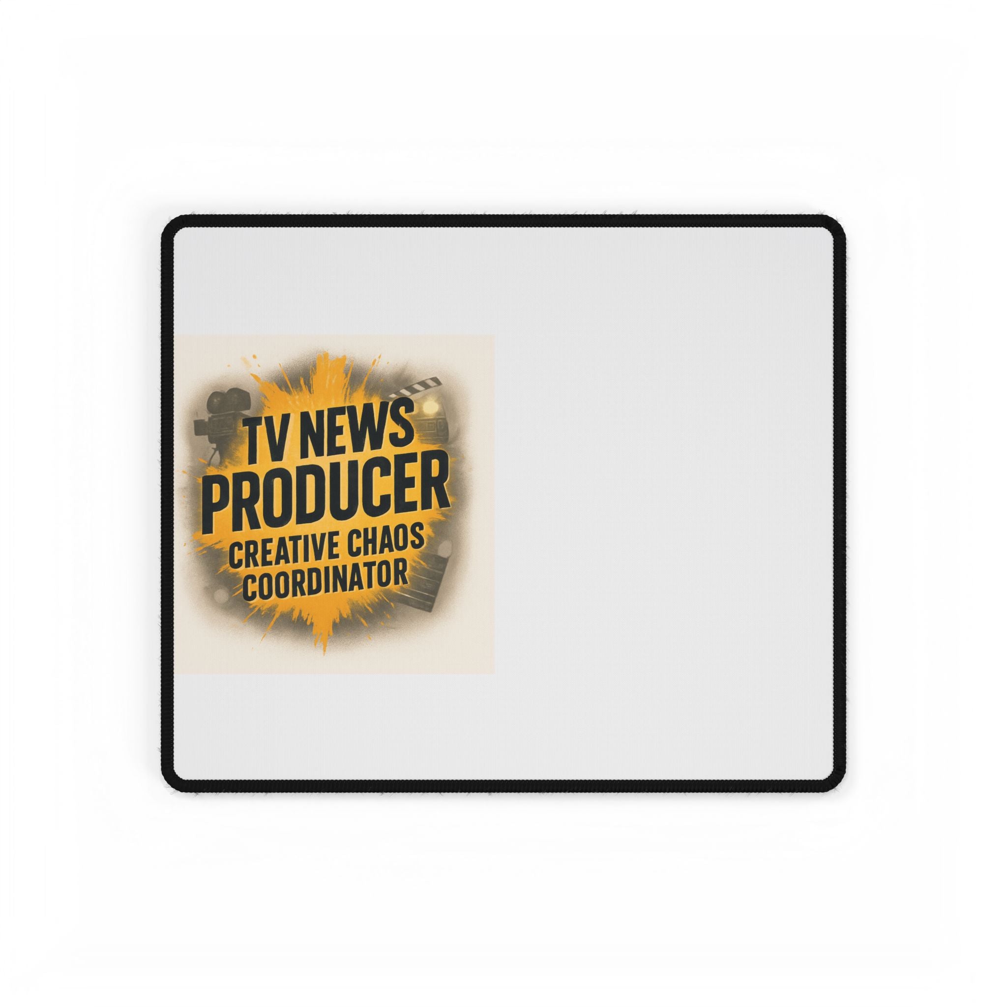 TV News Producer Desk Mat - Creative Chaos Coordinator, Office Decor, Gift for Journalists, Work from Home, Motivational