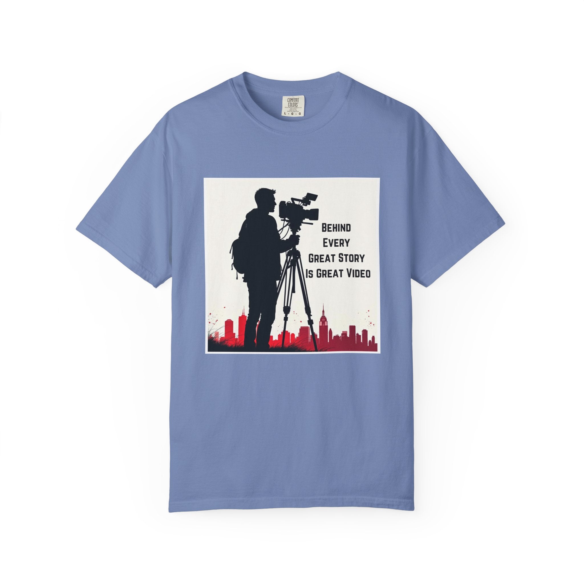 TV News Videographer: Unisex Garment-Dyed T-shirt