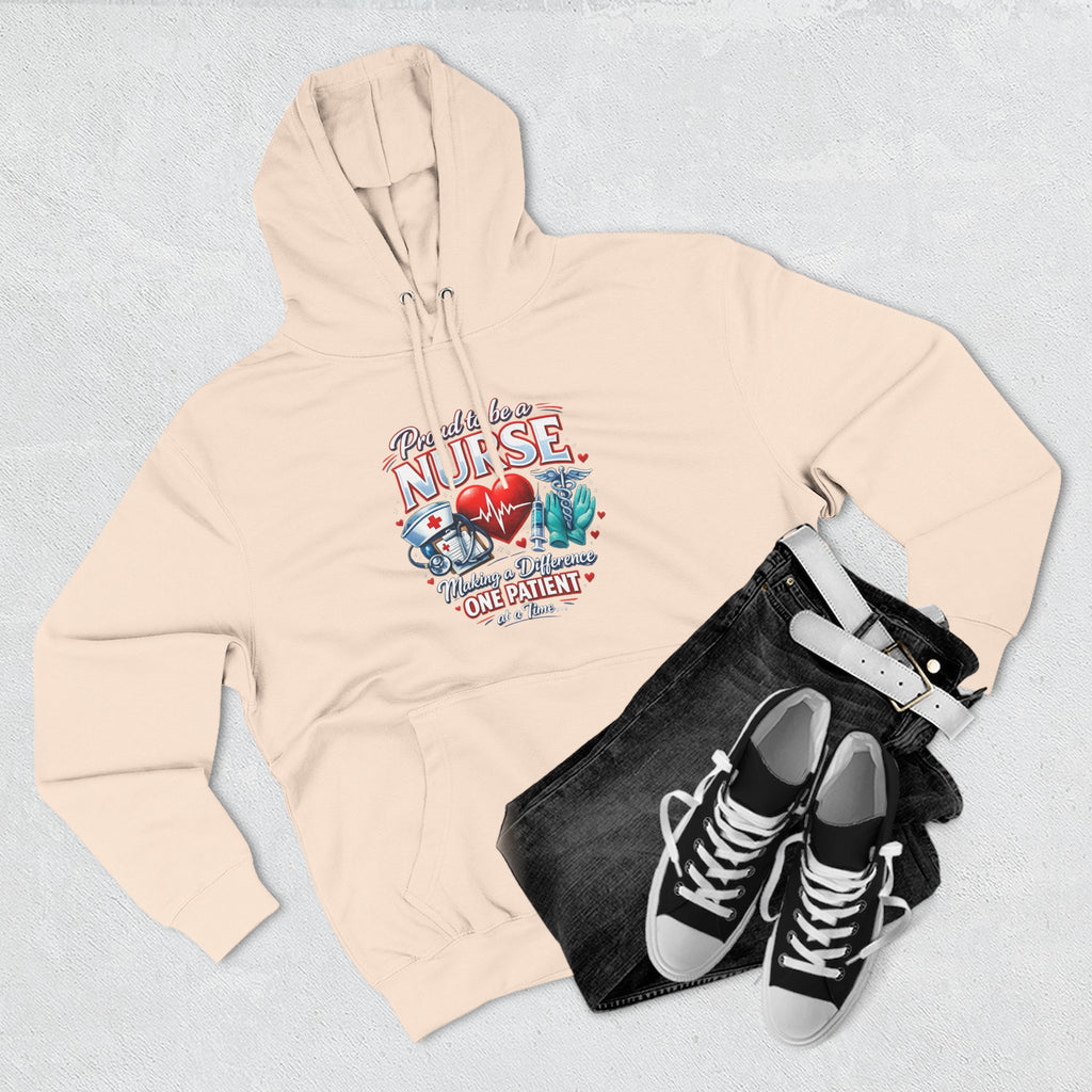 ‘Proud to be a Nurse’ Fleece Pullover Hoodie