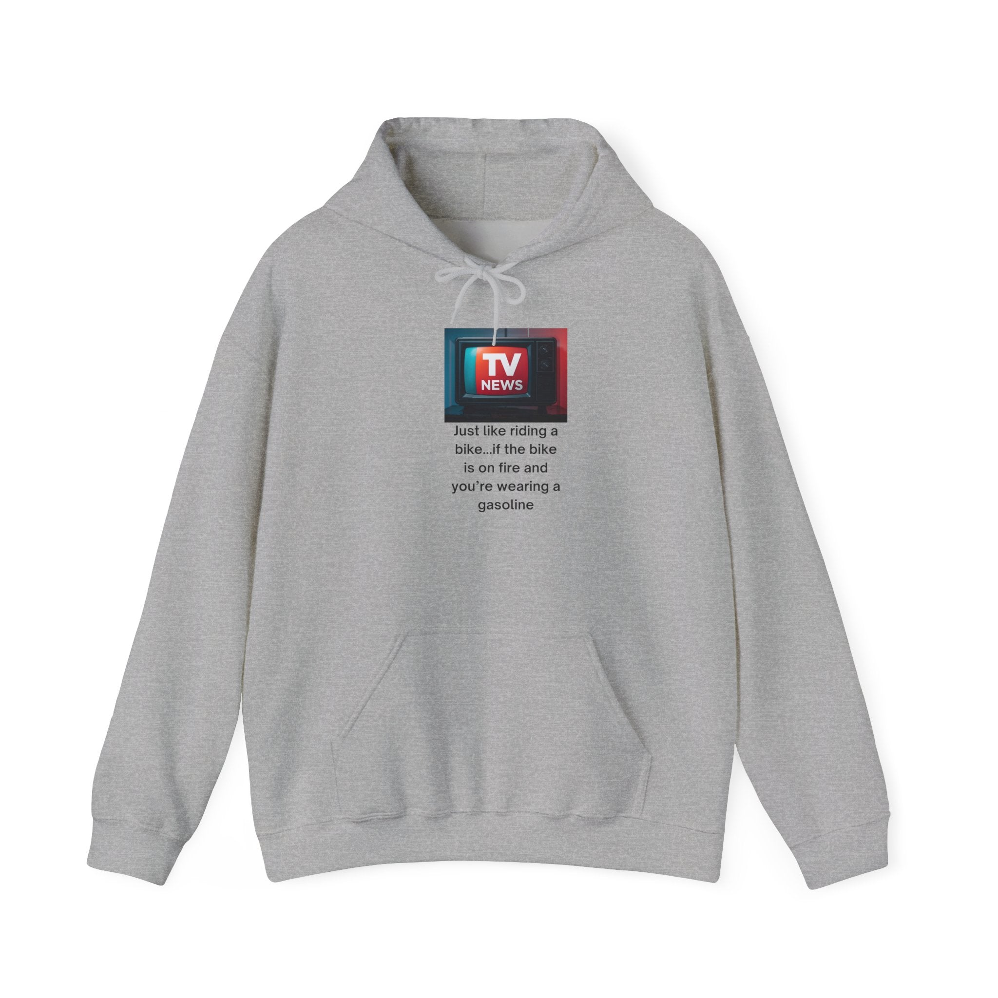TV News Humor: Unisex Heavy Blend Hoodie