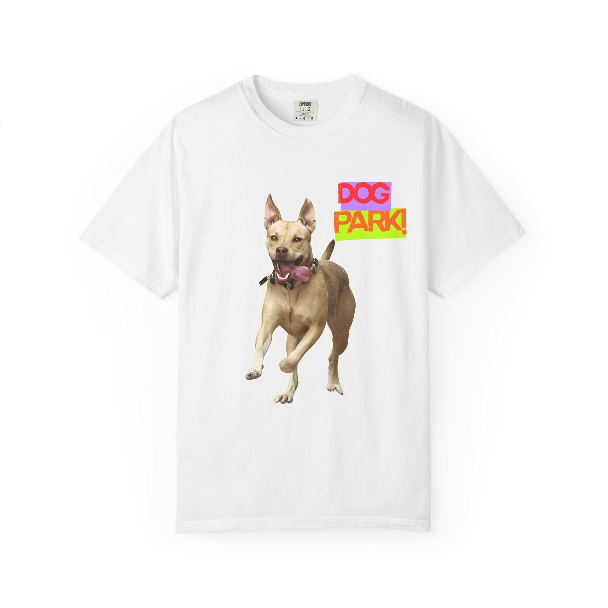 Dog Park Unisex Garment-Dyed T-shirt, Pet Lover Gift, Casual Wear, Summer Fashion, Dog Owner Apparel