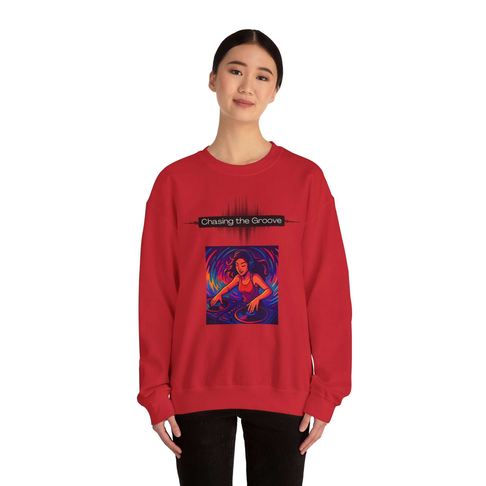 “Chasing the Groove” Soundwave Music Pullover--Crewneck Sweatshirt