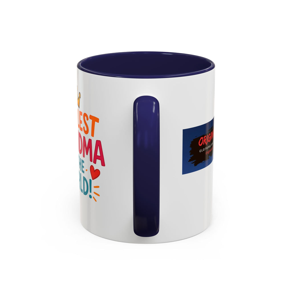 Coolest Grandma in the World Accent Coffee Mug — Fun Gift for Grandmother (11/15oz)