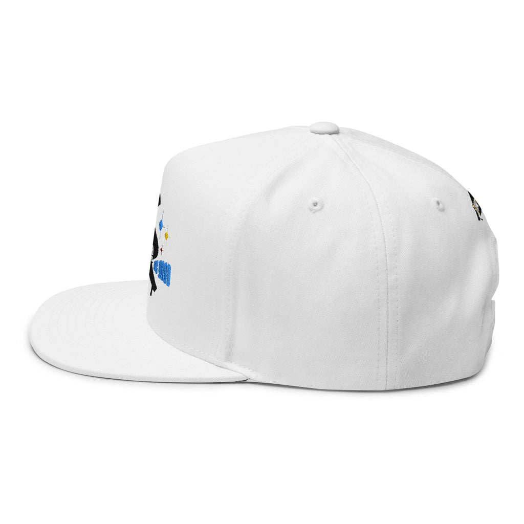 Johnnie Be Good Movie Embroidered Grand Piano Flat Bill Cap