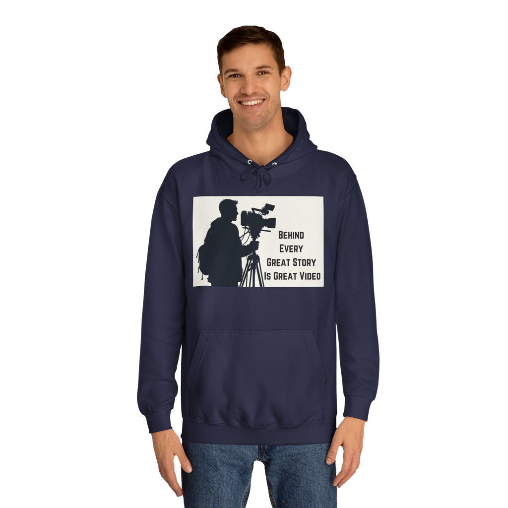 TV News Videographers: Unisex College Hoodie