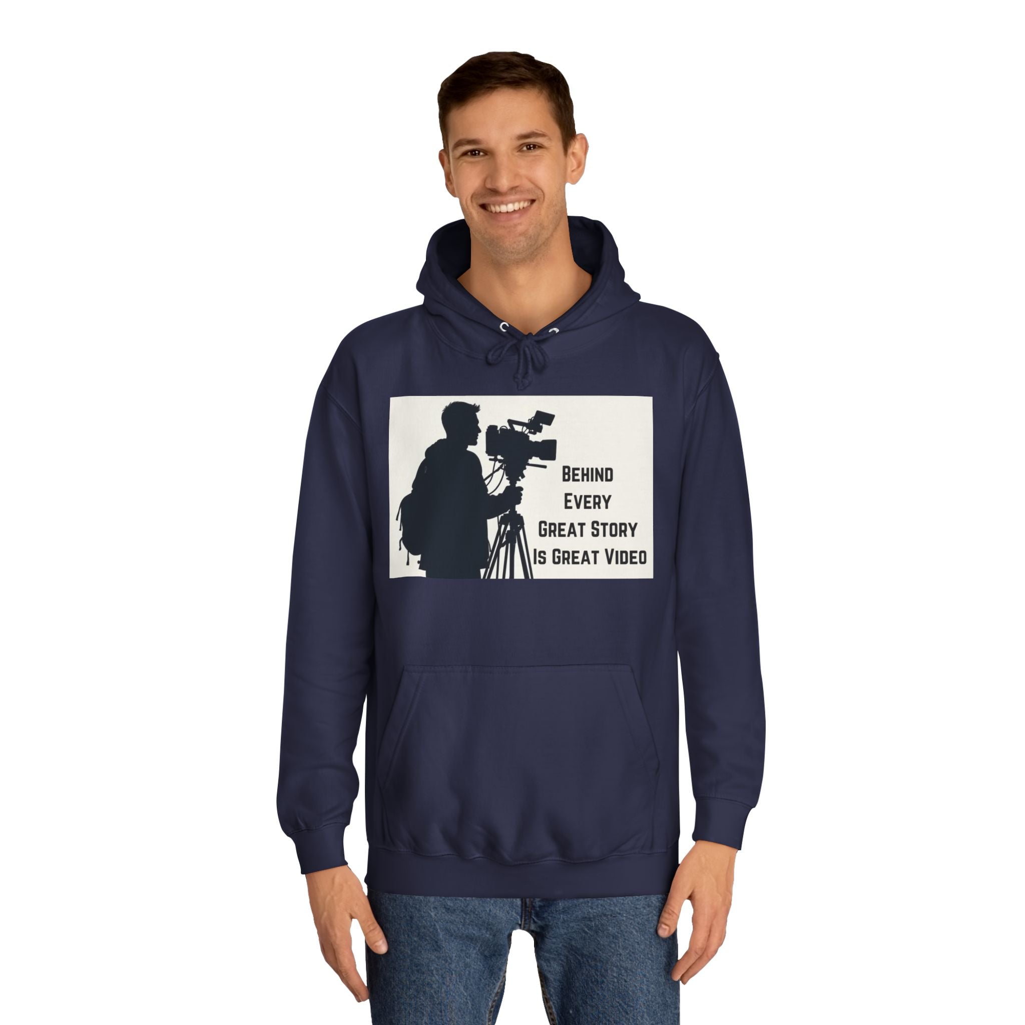 TV News Videographers: Unisex College Hoodie