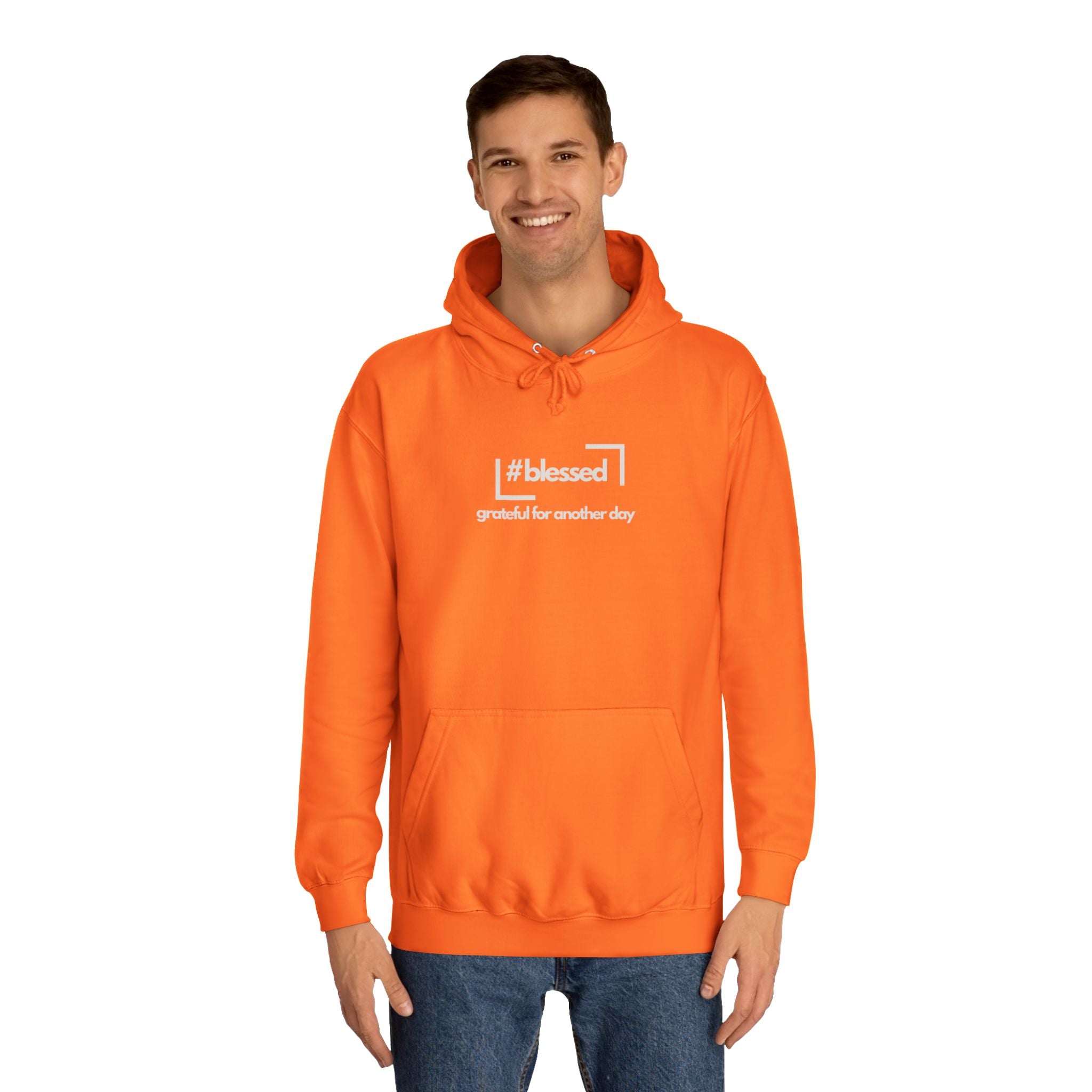 Hoodie - #blessed Grateful for Another Day Graphic Pullover