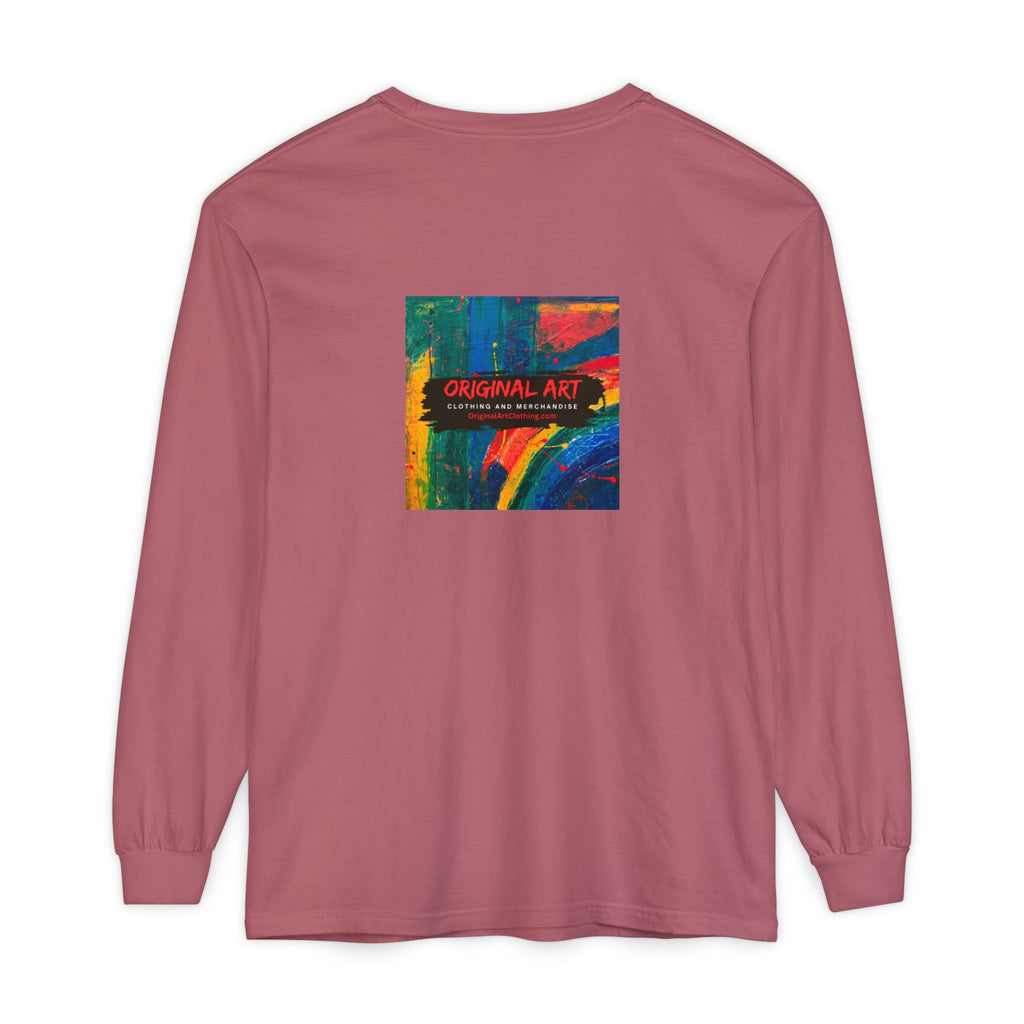 Dog Park Unisex Garment-dyed Long Sleeve T-Shirt