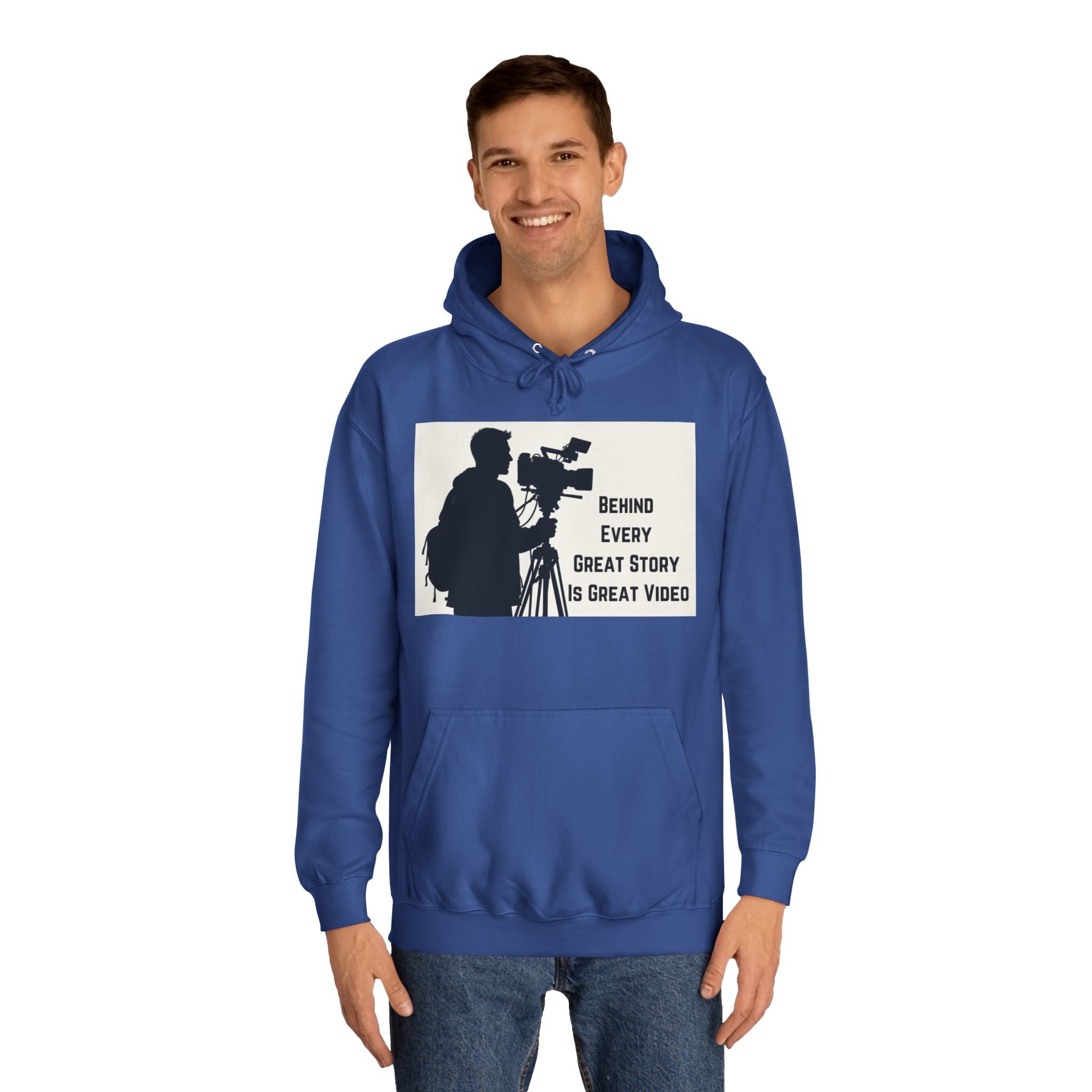 TV News Videographers: Unisex College Hoodie