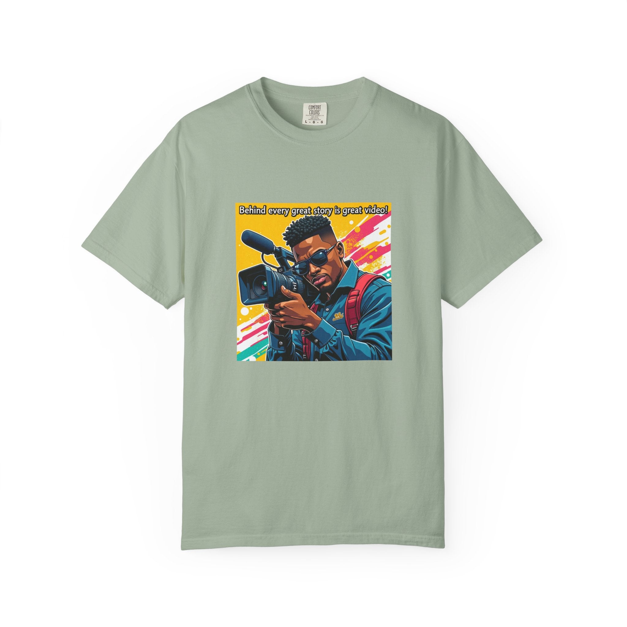 "Behind Every Great Story is Great Video" Graphic T-Shirt