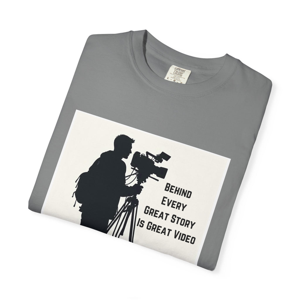 TV News Videographer: Unisex Garment-Dyed T-shirt