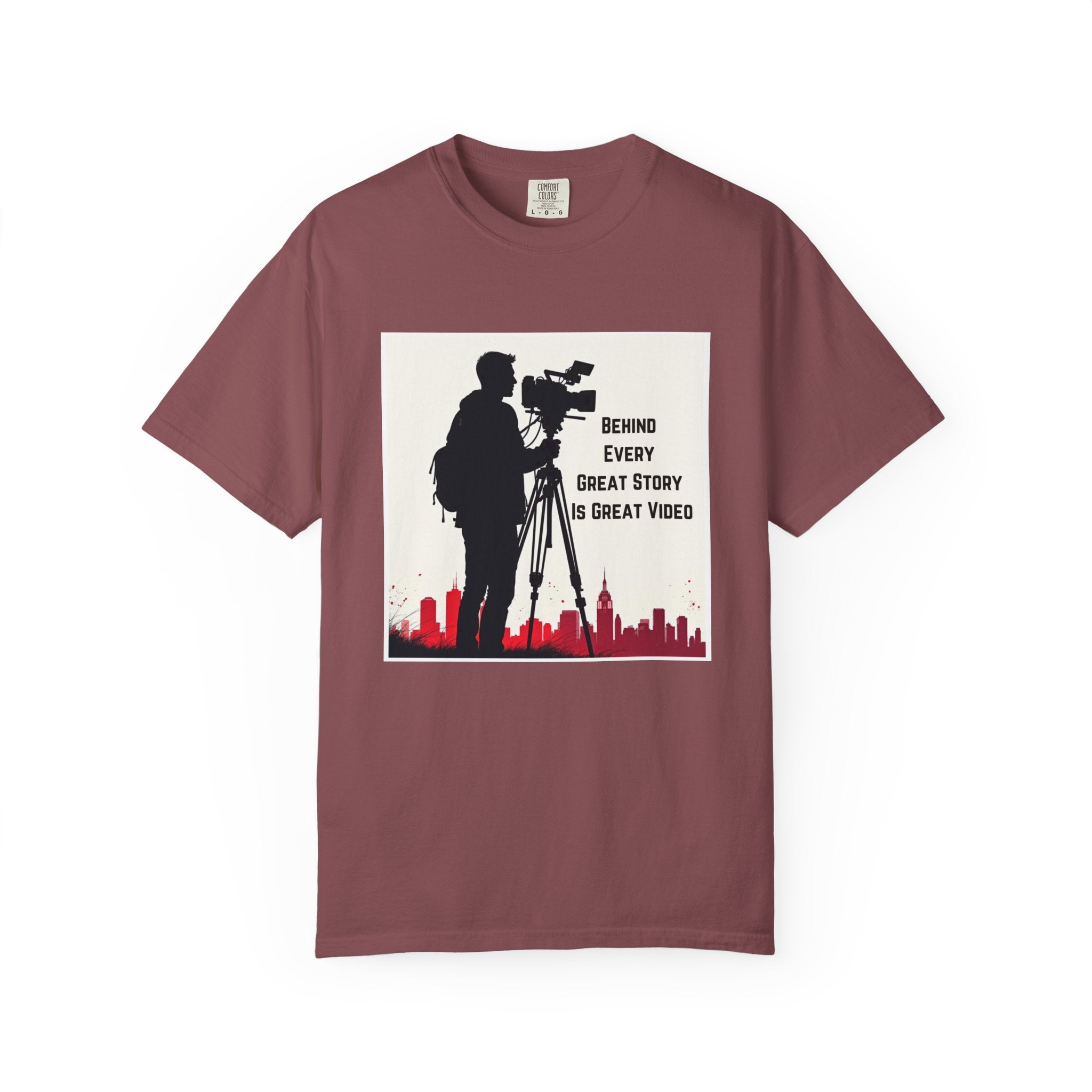 TV News Videographer: Unisex Garment-Dyed T-shirt