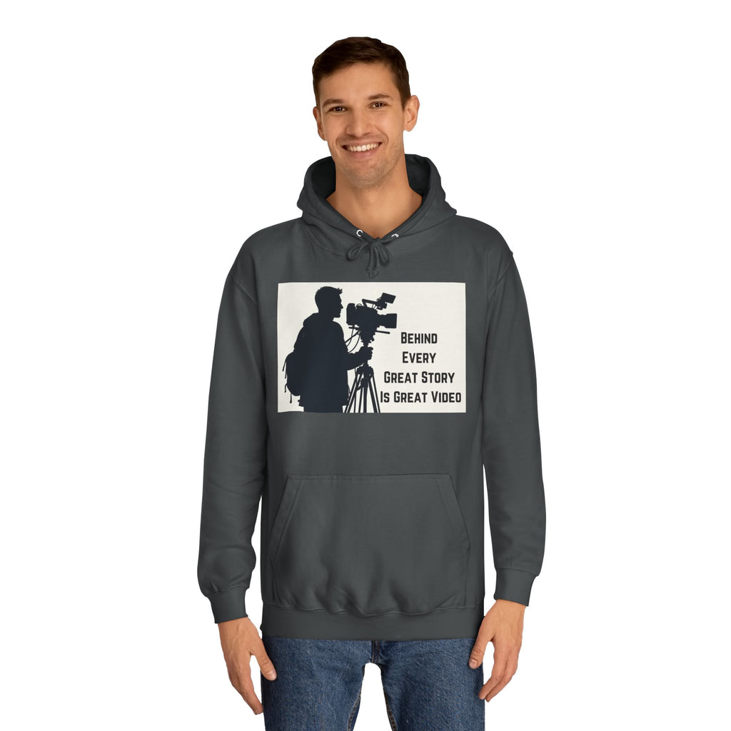 TV News Videographers: Unisex College Hoodie