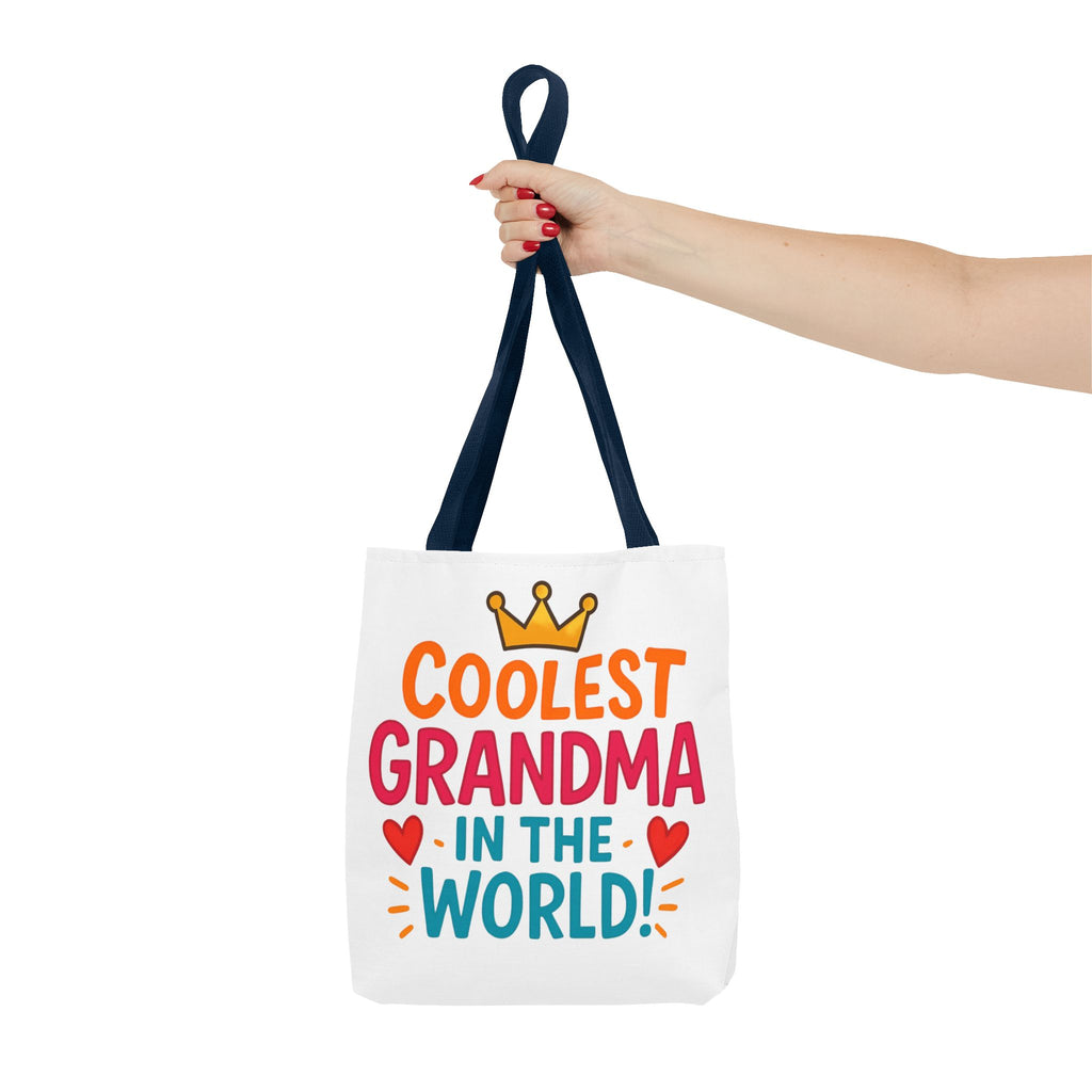 Tote — "Coolest Grandma in the World" Colorful Printed Tote Bag