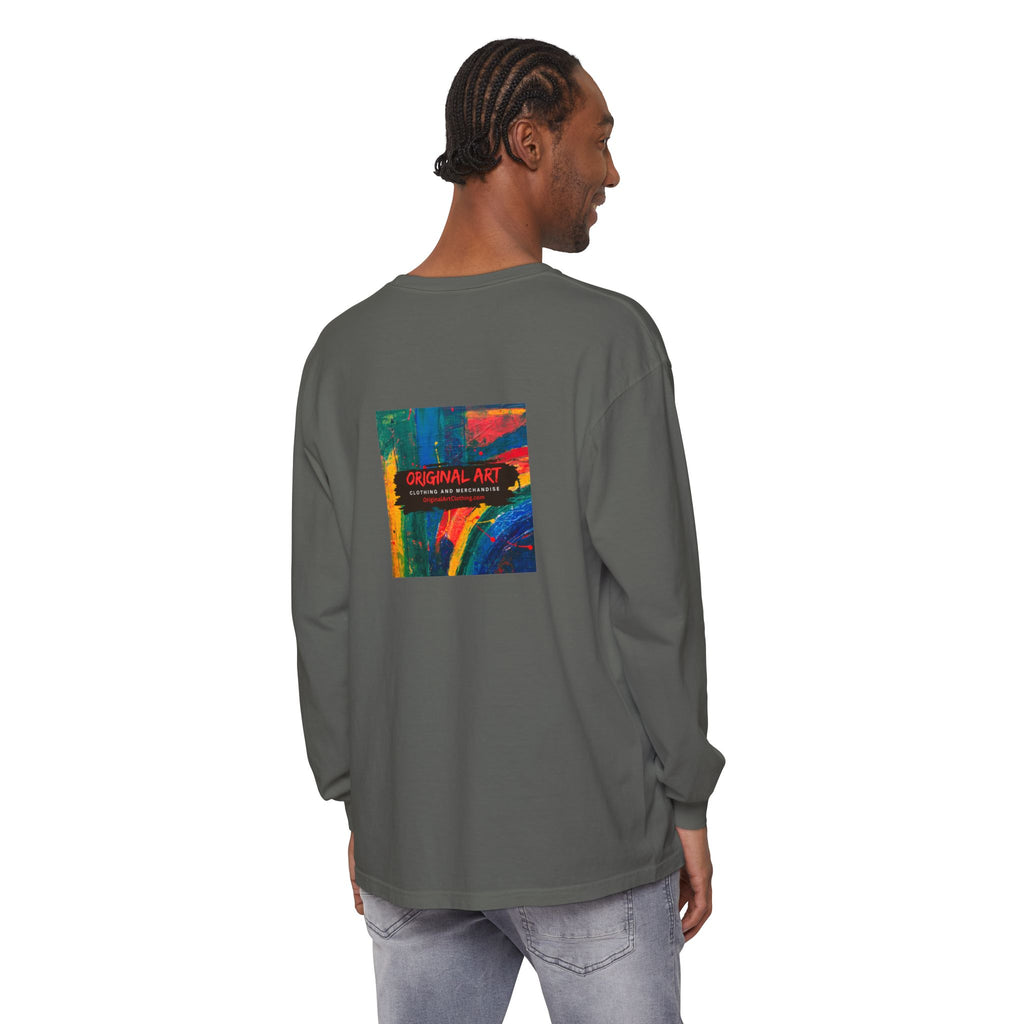 Dog Park Unisex Garment-dyed Long Sleeve T-Shirt