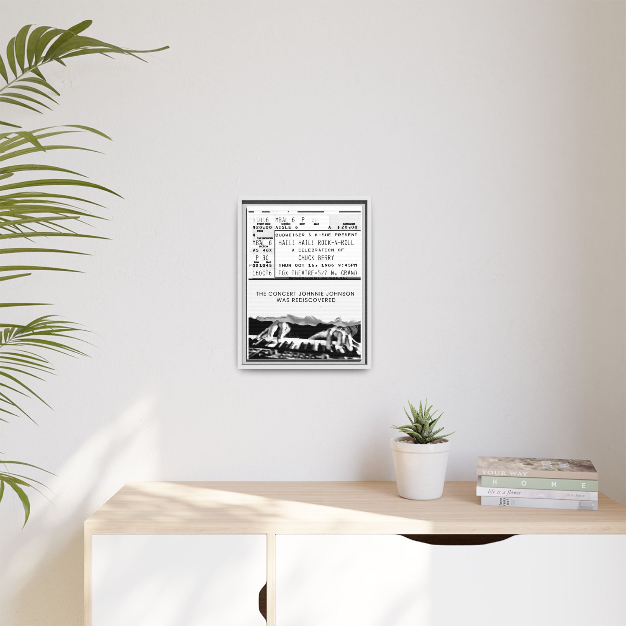 The Concert Johnnie Johnson Was Rediscovered Framed Canvas Print