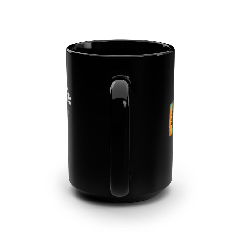 The Bald Life 15oz Black Coffee Mug — Funny Baldness Gift