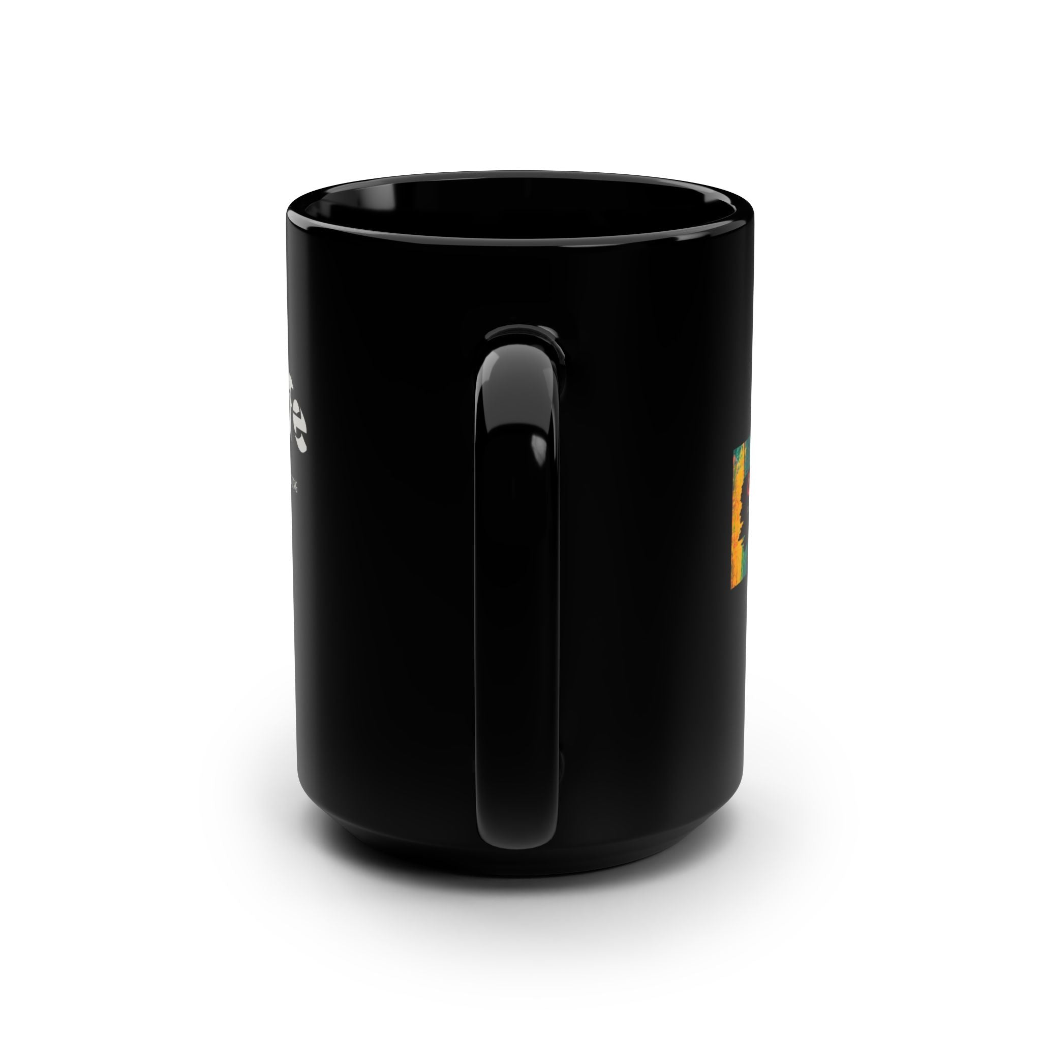 The Bald Life 15oz Black Coffee Mug — Funny Baldness Gift
