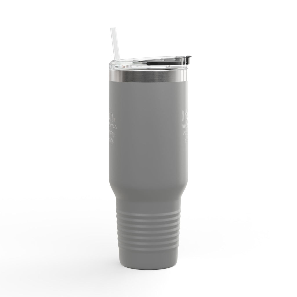 Travel Mug — "I teach. I make a difference. Maybe not today, but eventually." 40oz Insulated Tumbler for Teachers