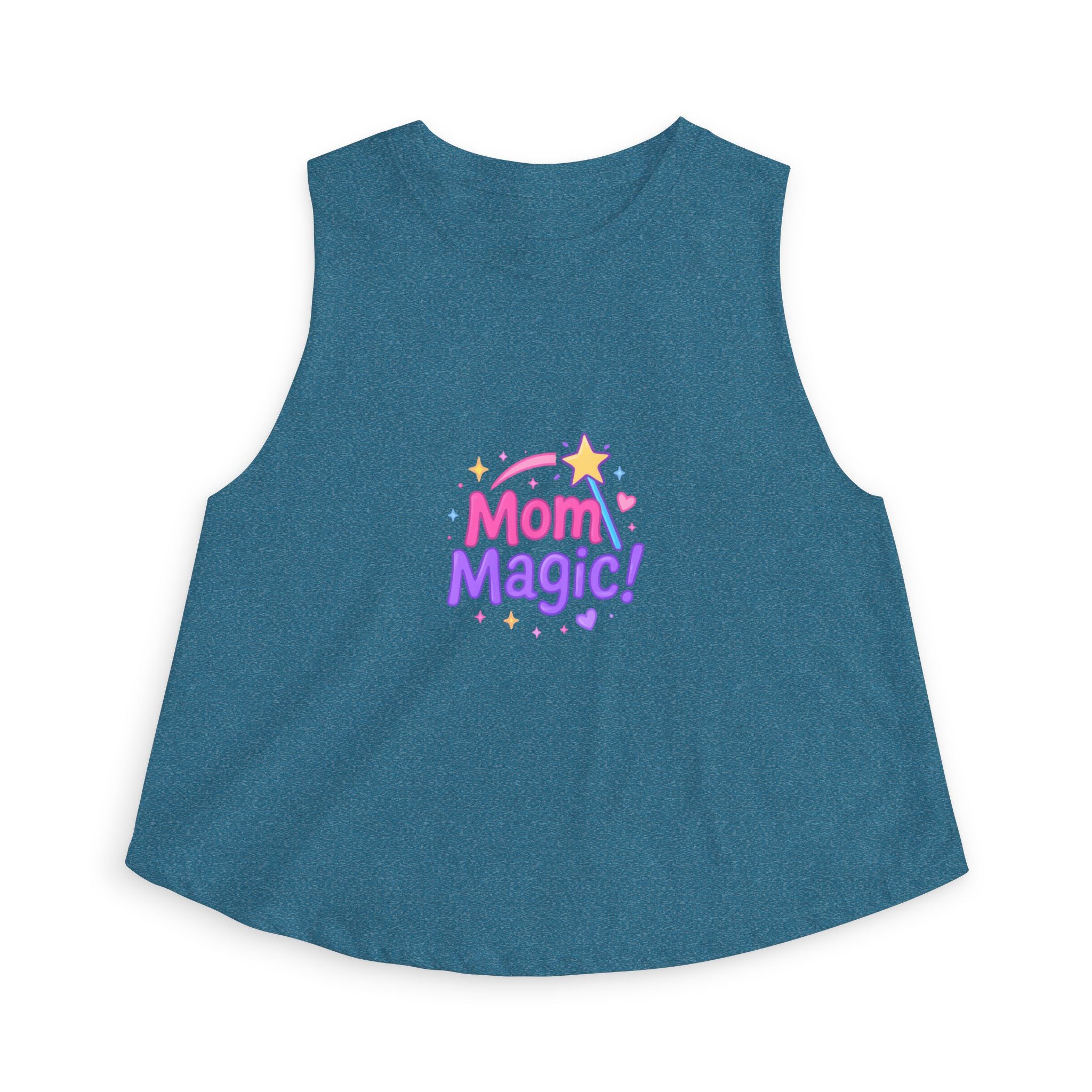 Mom Magic Crop Top — Cute Pastel Mother's Day Tank