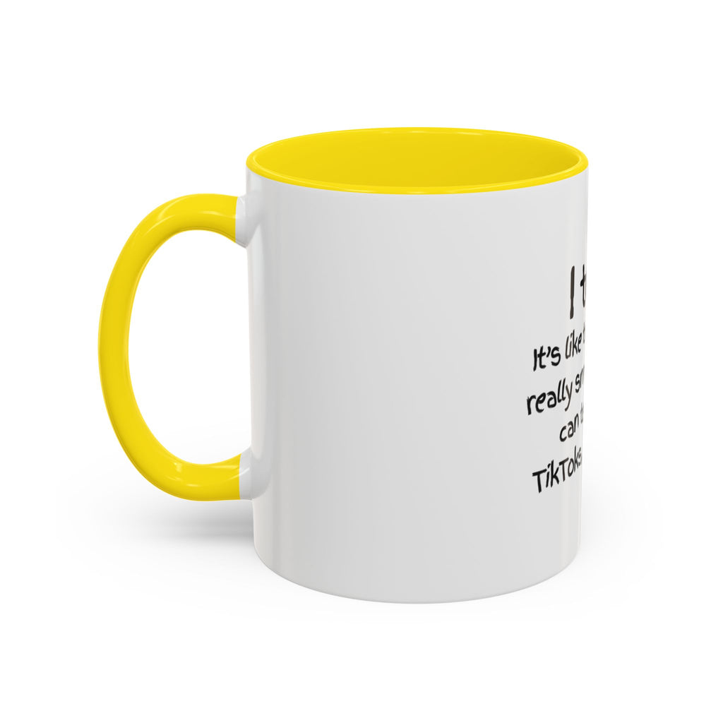 Teacher Coffee Mug — "I Teach. It's like trying to herd really smart cats who can text, make TikToks, and use A.I."